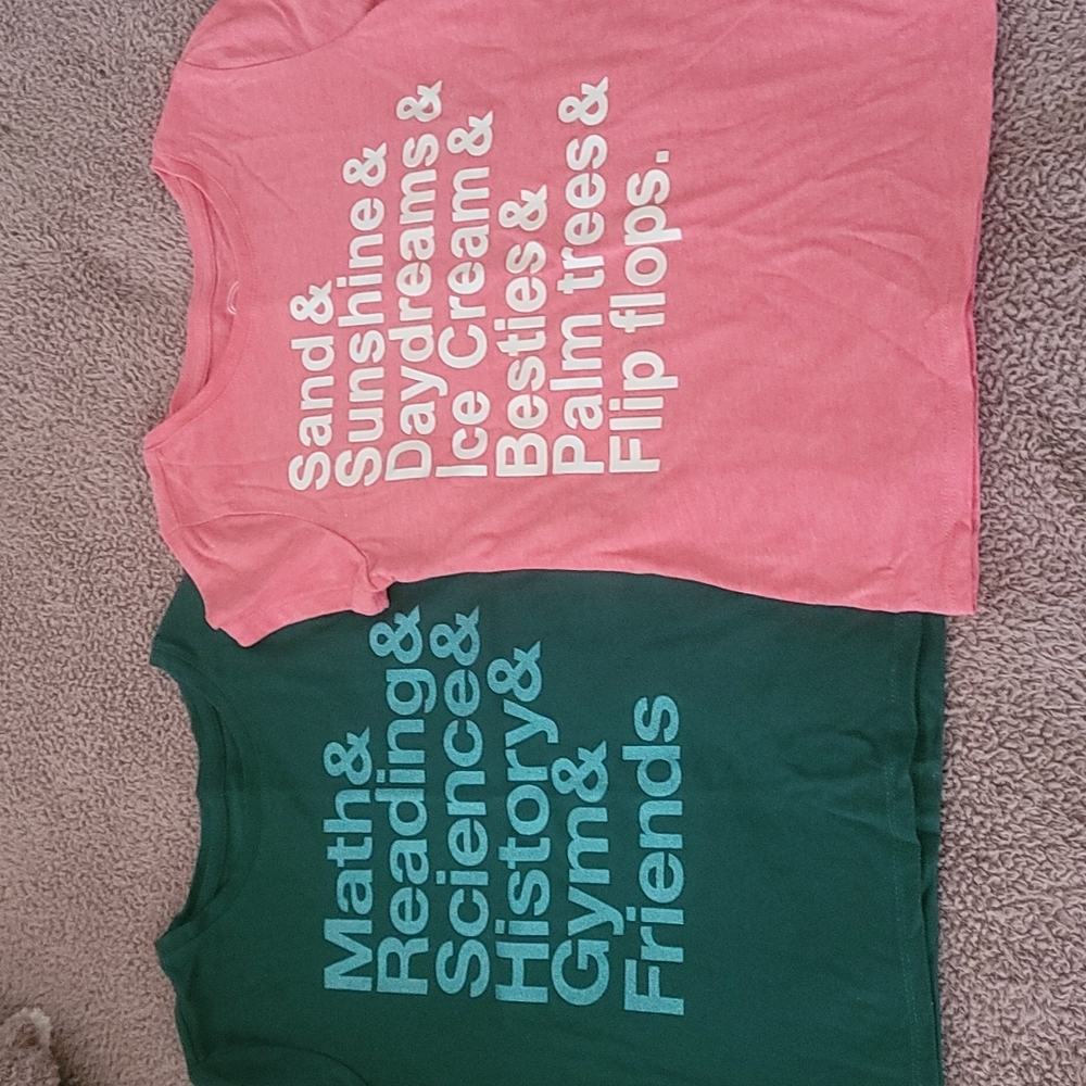 Girl's like new All the Things in School and All the Things in Summer Tee Bundle